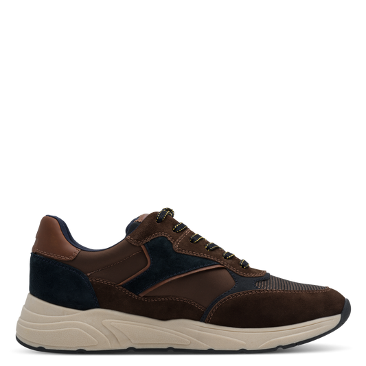 Tamaris mørkebrun herresneaker i ruskind – Model 13611