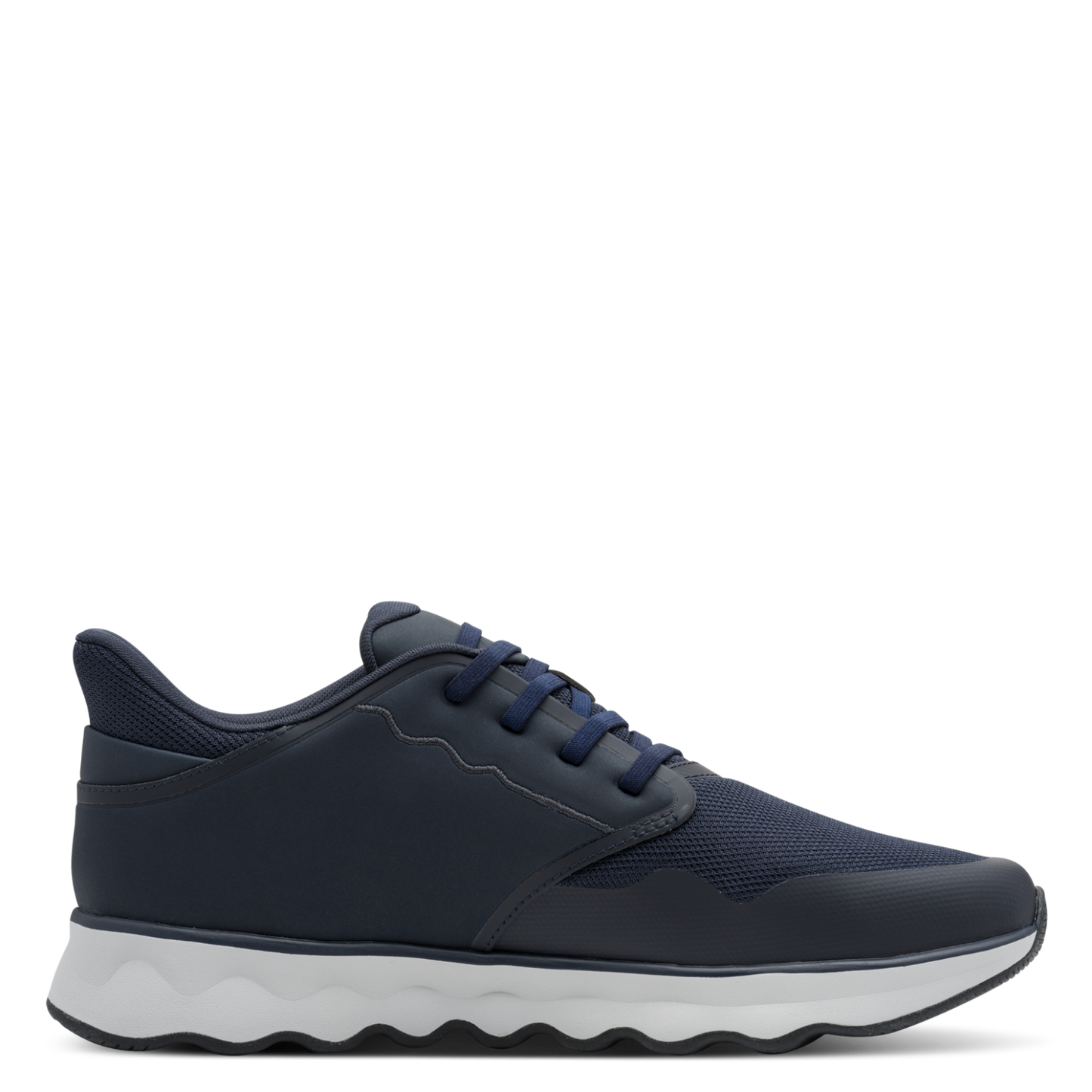 Navy Sneakers med Tyk Sål – Sporty Komfort og Urban Stil