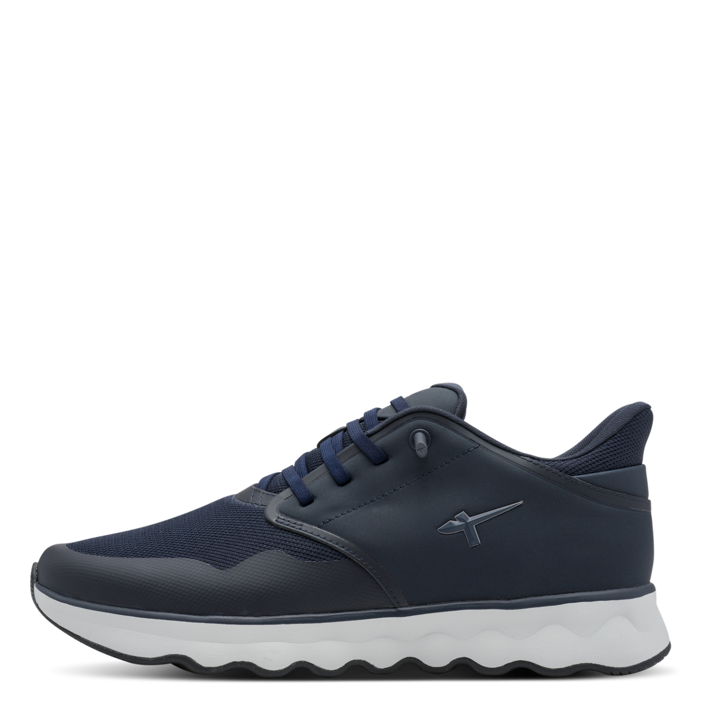 Navy Sneakers med Tyk Sål – Sporty Komfort og Urban Stil