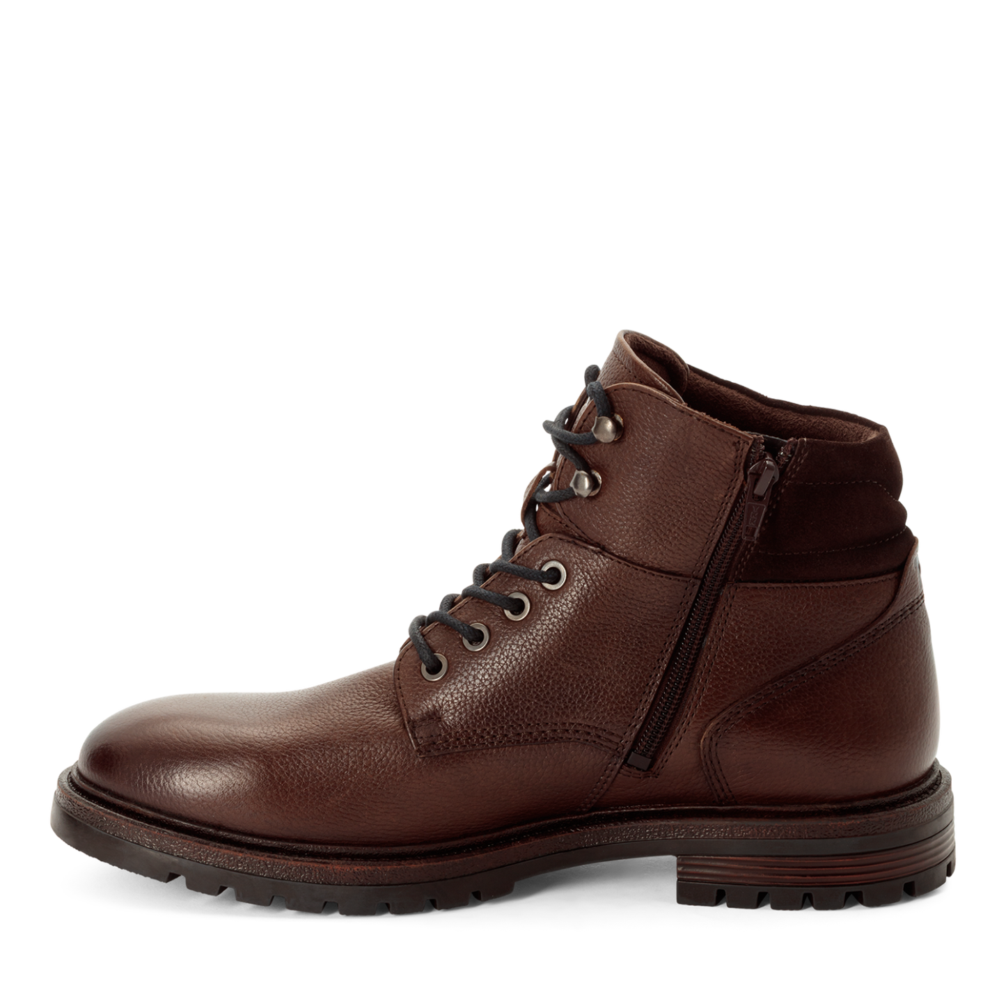 Brune Lace Boots i Læder og Velour – Komfort og Stil fra Tamaris Men