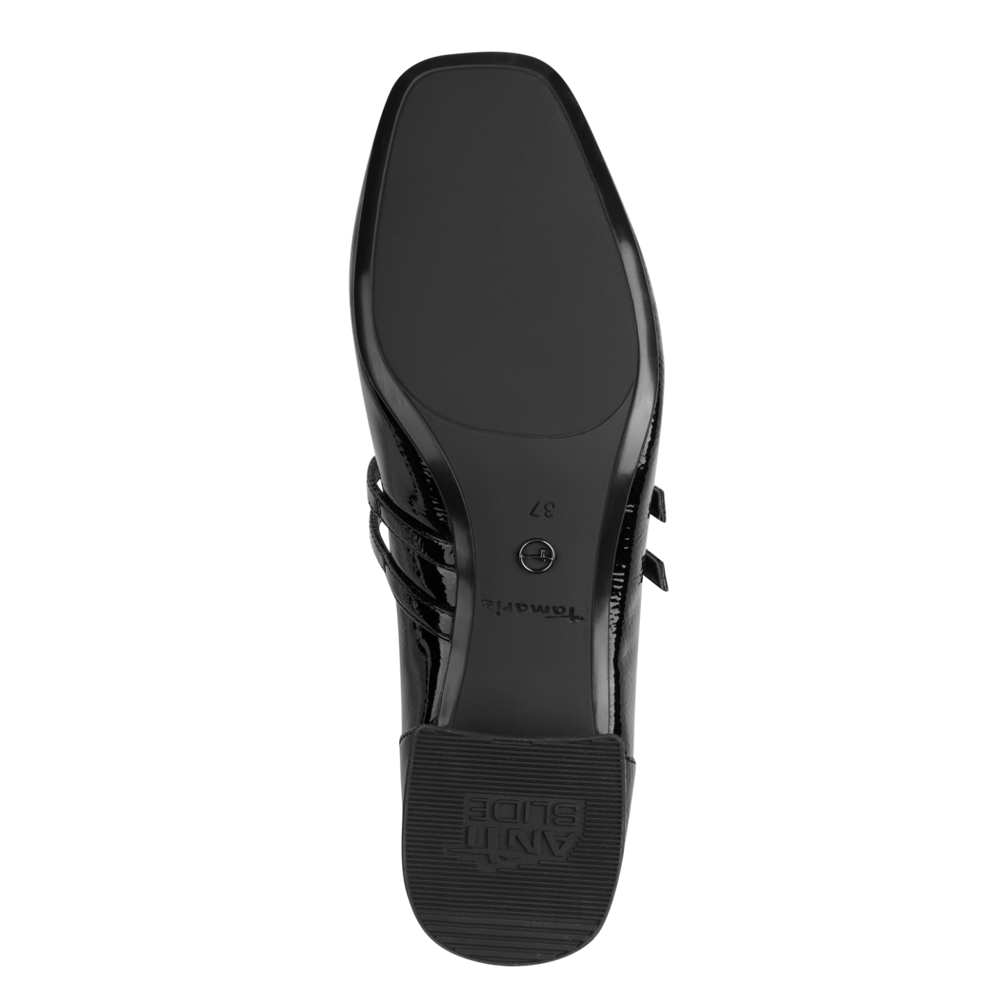 Sort Tamaris Pumps med Dobbeltrem – Klassisk Elegance og Komfortabel Touchit-sål