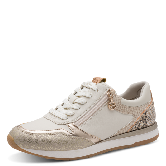 Tamaris Dame Sko med Lynlås Beige – 23613-454