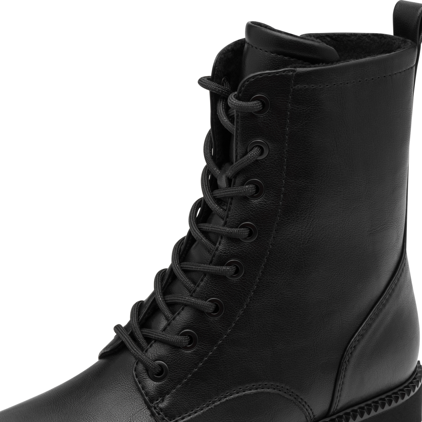 Tamaris Lace Boot Flats – Sort Støvle – Komfort & Stil (1-25215-45-001)