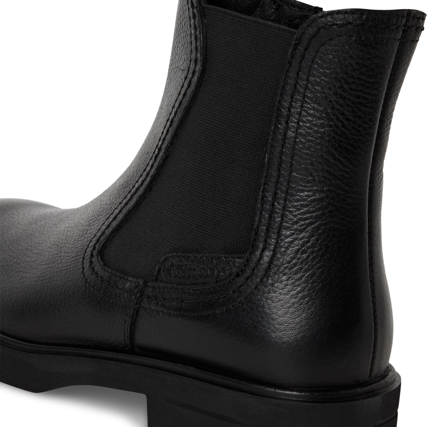 Tamaris Chelsea Boot – Touchit Komfort & Blockhæl – Sort (1-25422-45-001)