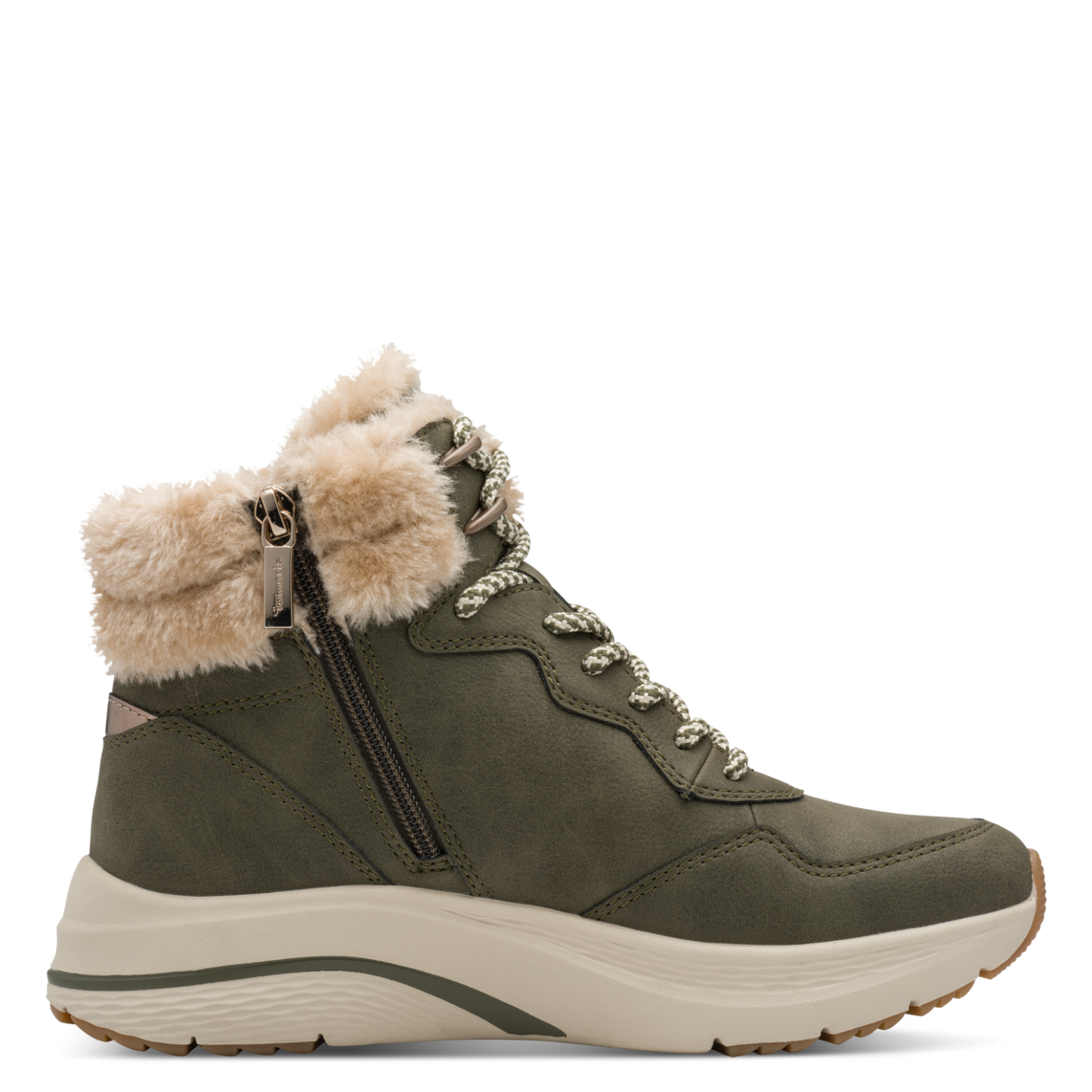 Tamaris Vinterstøvler Olivegrøn med Duo-Tex Membran og Kunstpels (1-26278-45-722)