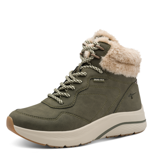 Tamaris Vinterstøvler Olivegrøn med Duo-Tex Membran og Kunstpels (1-26278-45-722)