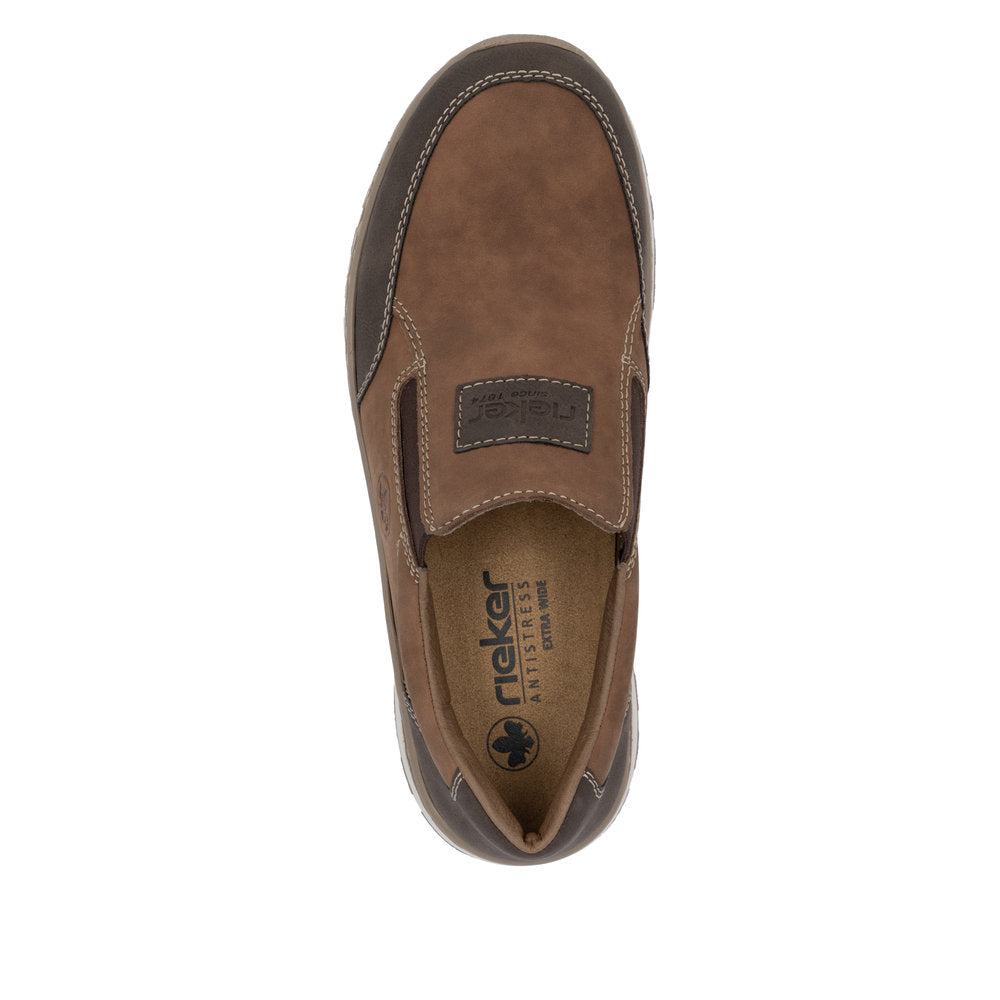 Rieker 03354-24 Brun – Komfortabel herresko til hverdagsbrug