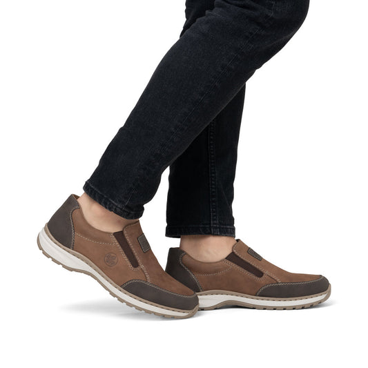 Rieker 03354-24 Brun – Komfortabel herresko til hverdagsbrug