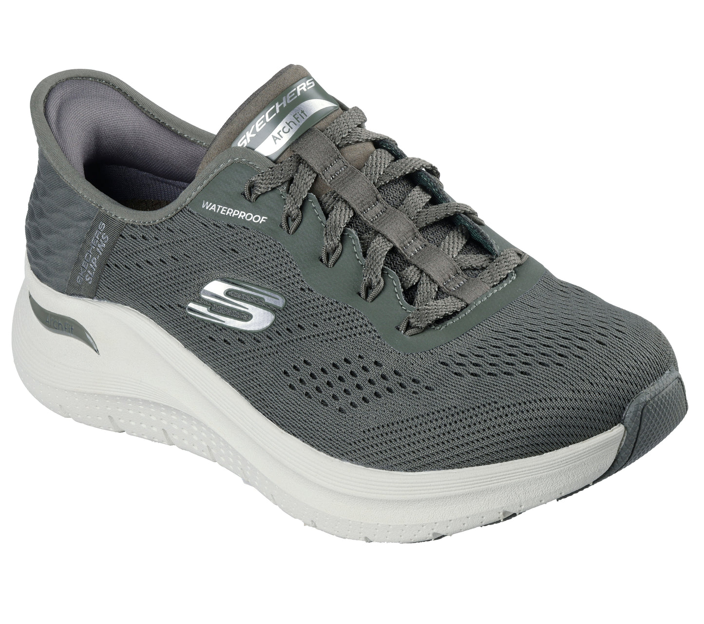 Skechers Slip-ins: Arch Fit 2.0 – Morning Mist – Waterproof – Olive (150337OLV)