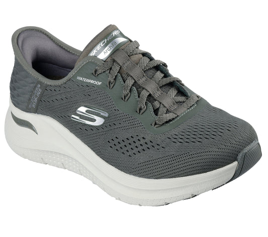 Skechers Slip-ins: Arch Fit 2.0 – Morning Mist – Waterproof – Olive (150337OLV)