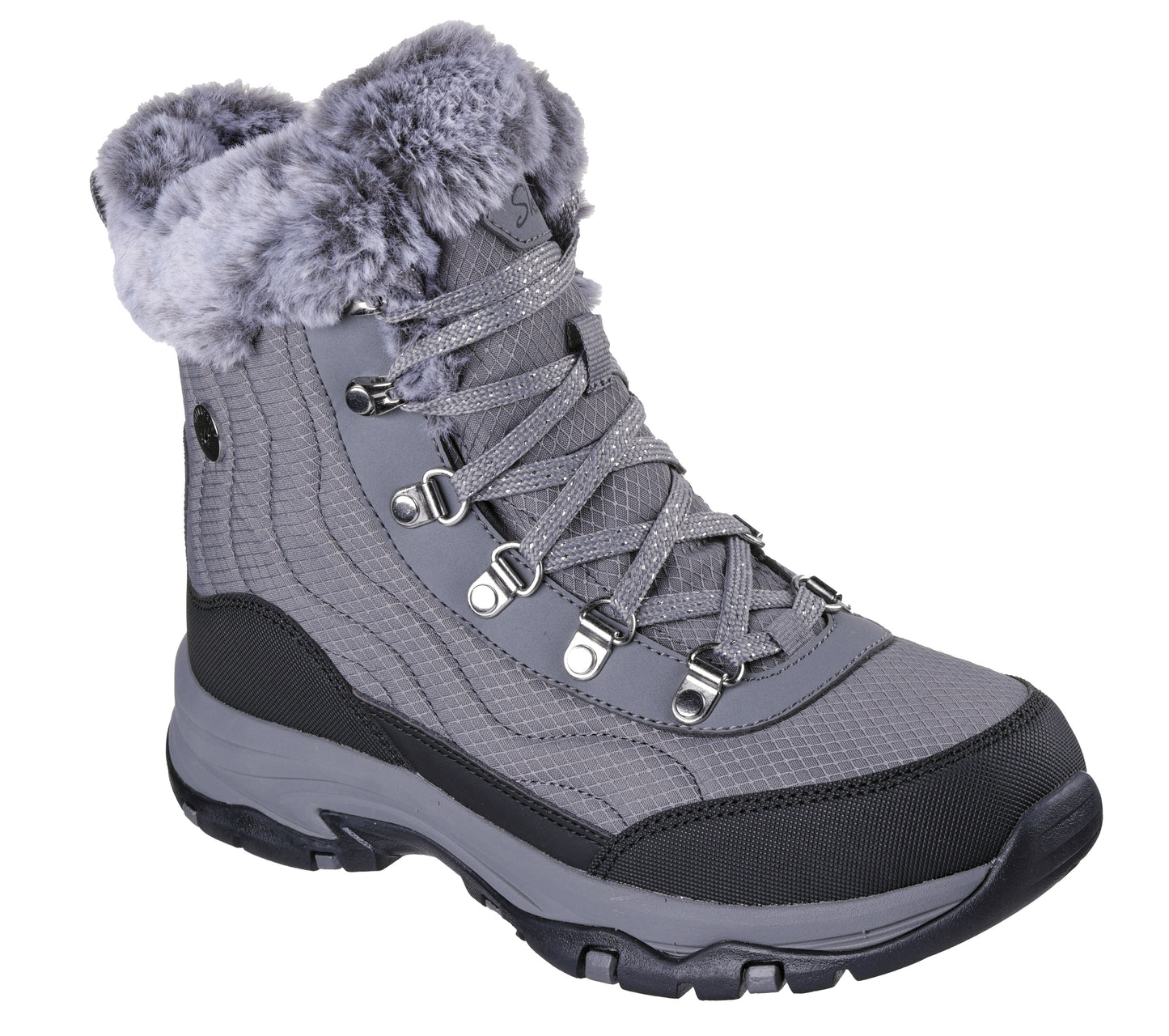 Skechers Trego - Stormie Vandtæt Vinterstøvle Dame – Grå (167893CCL)