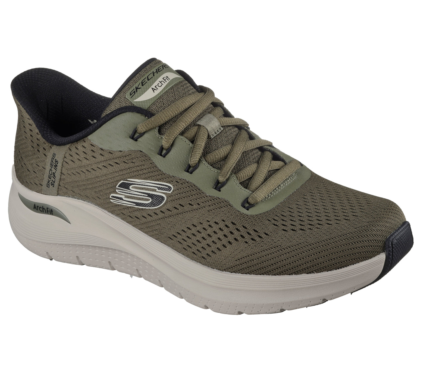 Skechers Slip-ins Arch Fit 2.0 Lestur Herre – Olive (232712OLBK)