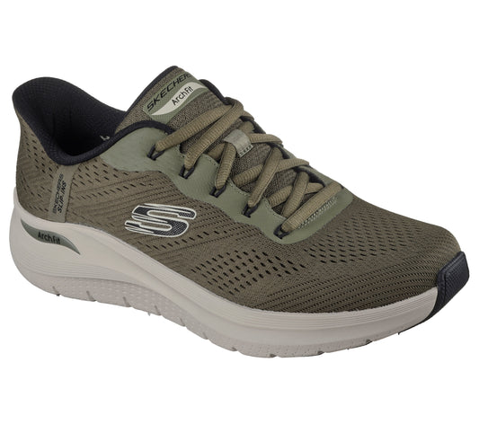 Skechers Slip-ins Arch Fit 2.0 Lestur Herre – Olive (232712OLBK)