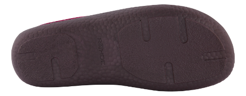 Rohde 6550-48 damesko – rød bløde hjemmesko i uldfilt med glimmer