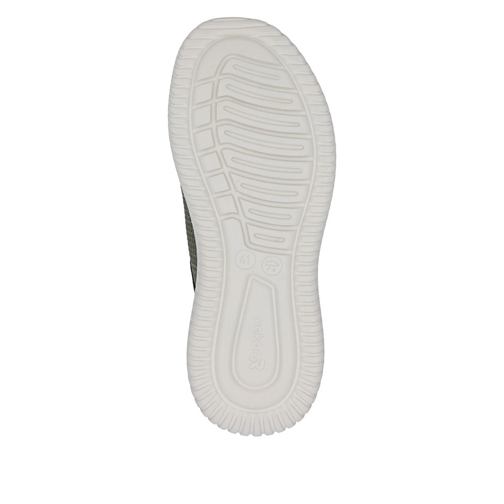 Rieker B9651-52 Grøn – Komfortabel herresneaker til hverdagsbrug