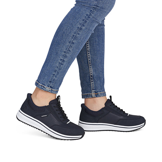 Rieker Sko Navy – Komfortabel hverdagssko i let design | L5850-14