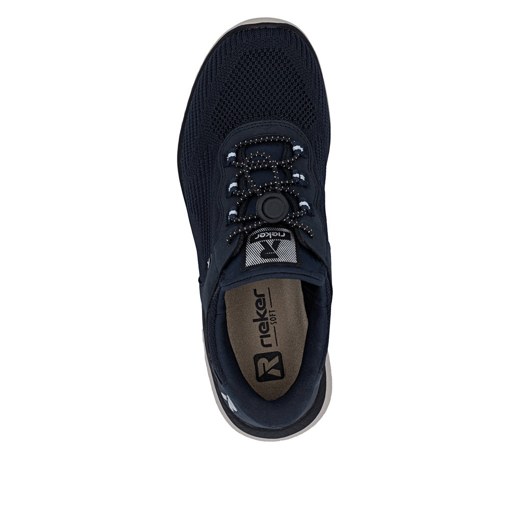 Rieker Sneakers Dame – Navy (Model M5076-14, Læst G) | Komfortable og rummelige
