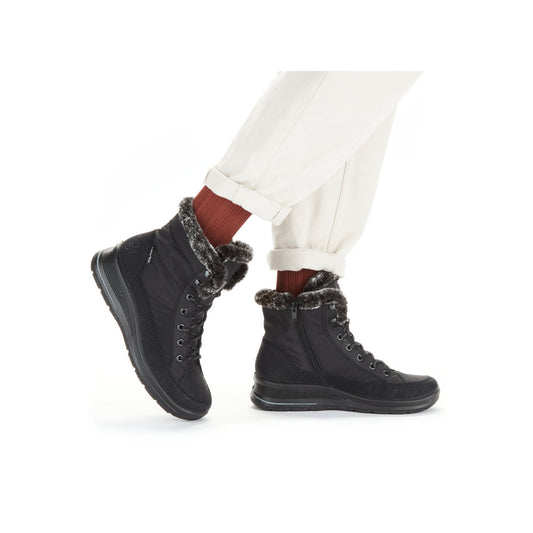 Rieker vinterstøvle til dame i sort – Model L7742-00