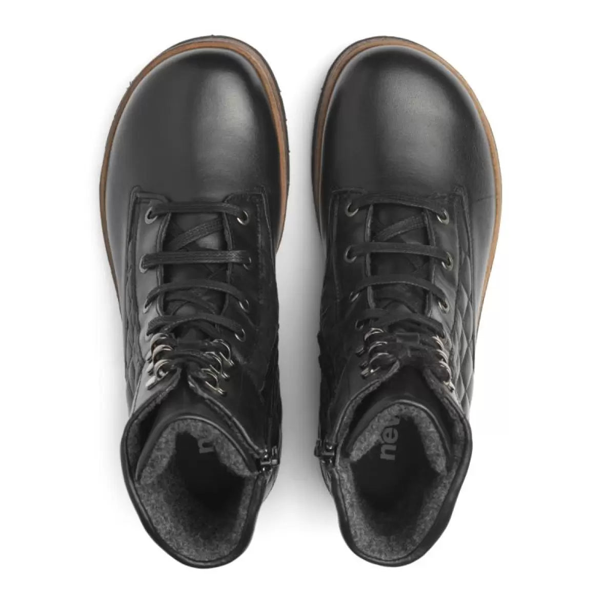 New Feet 212-20-110 dame støvle i glat kalveskind – vandafvisende med udtagelig korrektur-sål