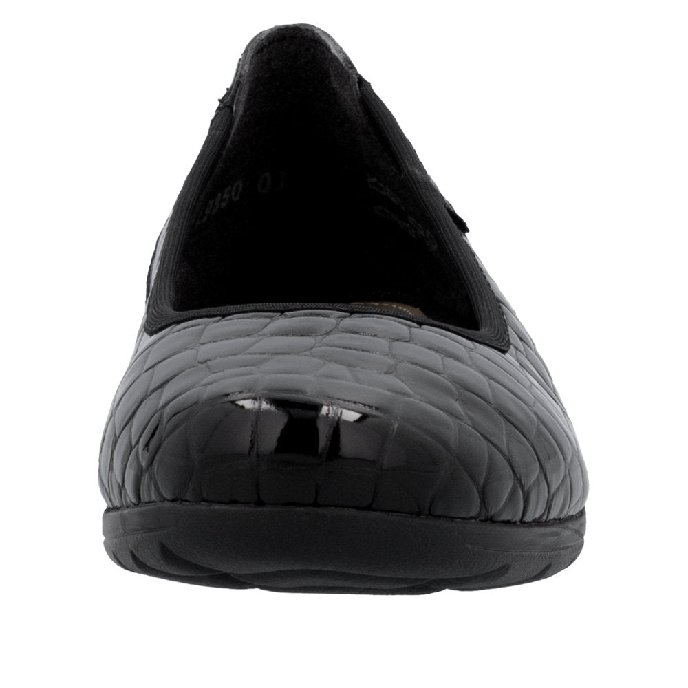 Rieker ballerinasko til dame i sort – Model L9350-01