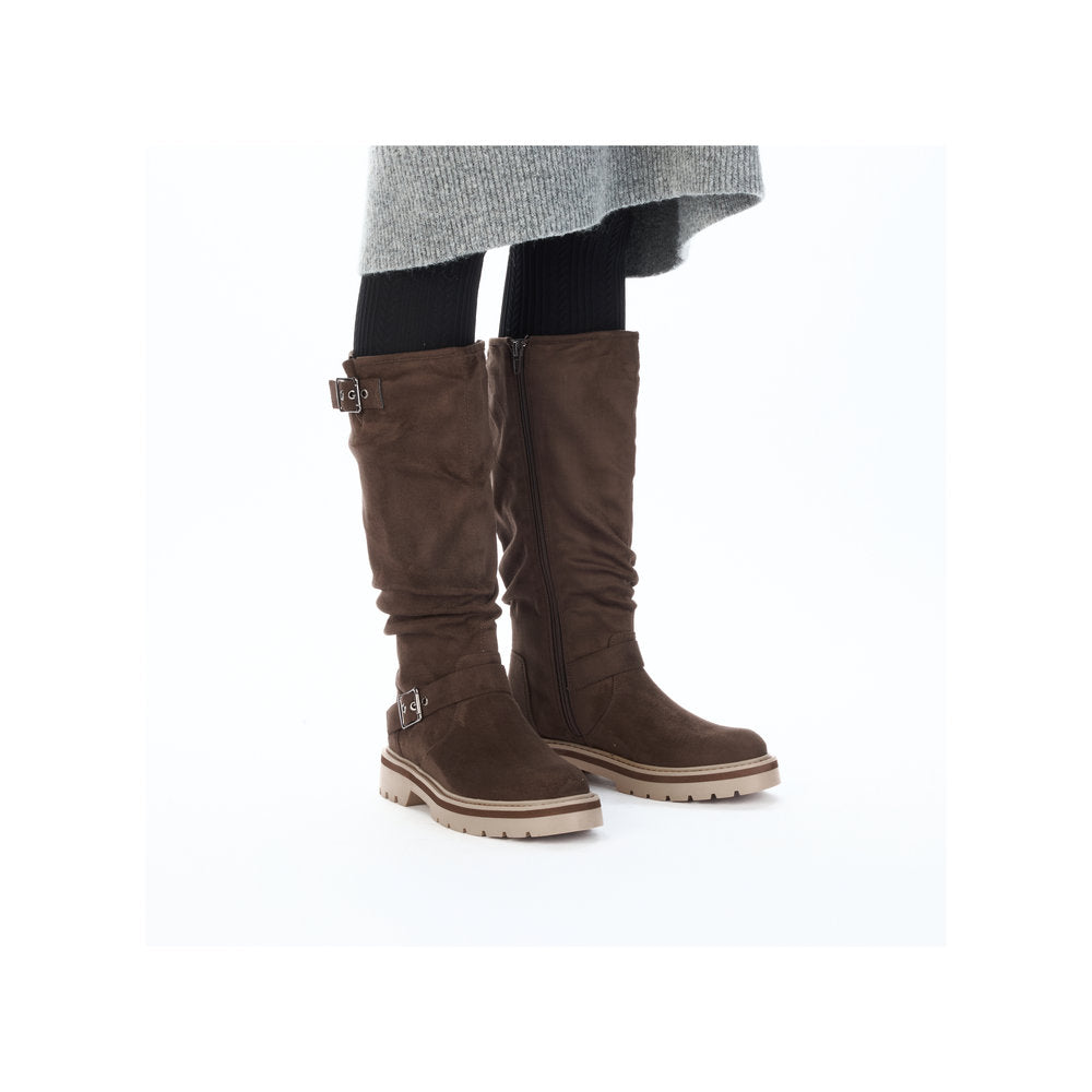Rieker lang støvle til dame i brun – Model 91592-25