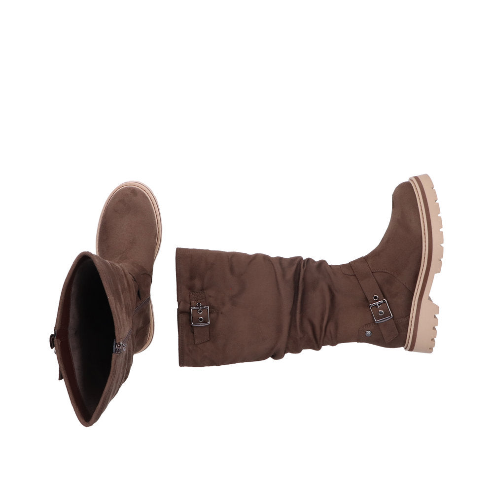 Rieker lang støvle til dame i brun – Model 91592-25