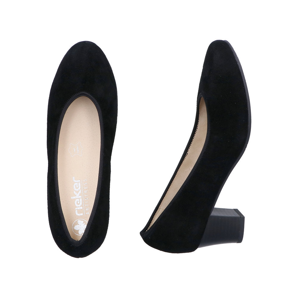 Rieker pumps til dame i sort 44650-03