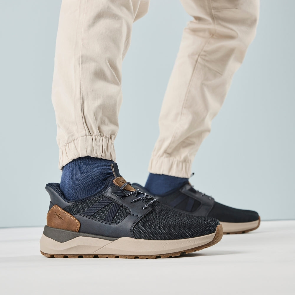 Rieker Ready 2 Go sneakers til herre i blå 06051-14