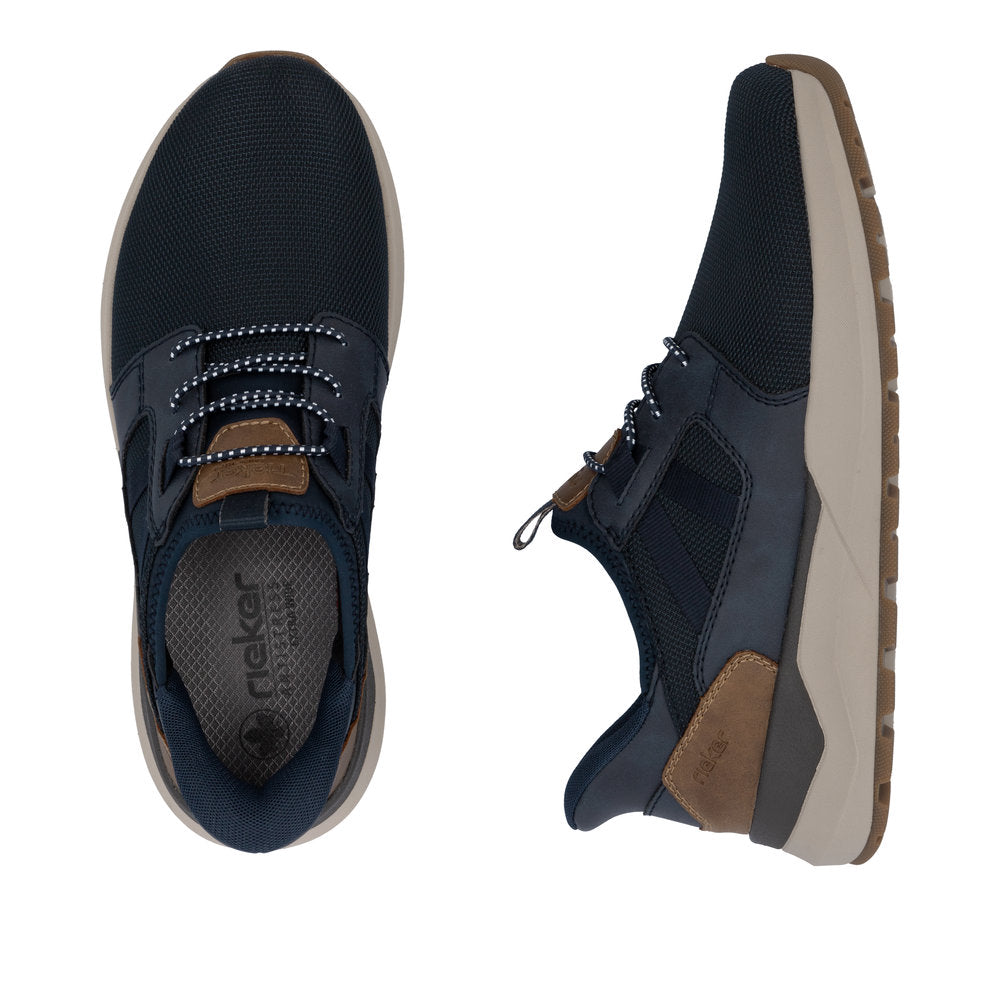 Rieker Ready 2 Go sneakers til herre i blå 06051-14