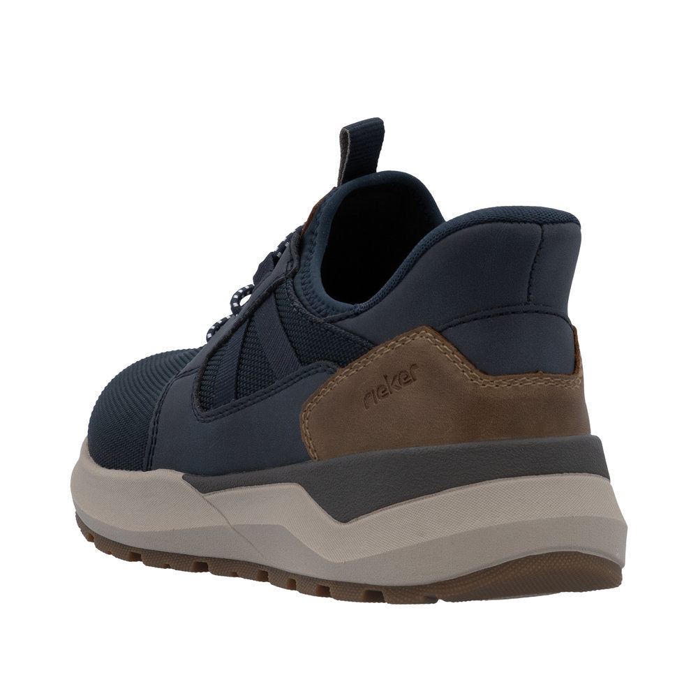 Rieker Ready 2 Go sneakers til herre i blå 06051-14