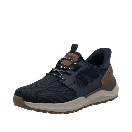 Rieker Ready 2 Go sneakers til herre i blå 06051-14