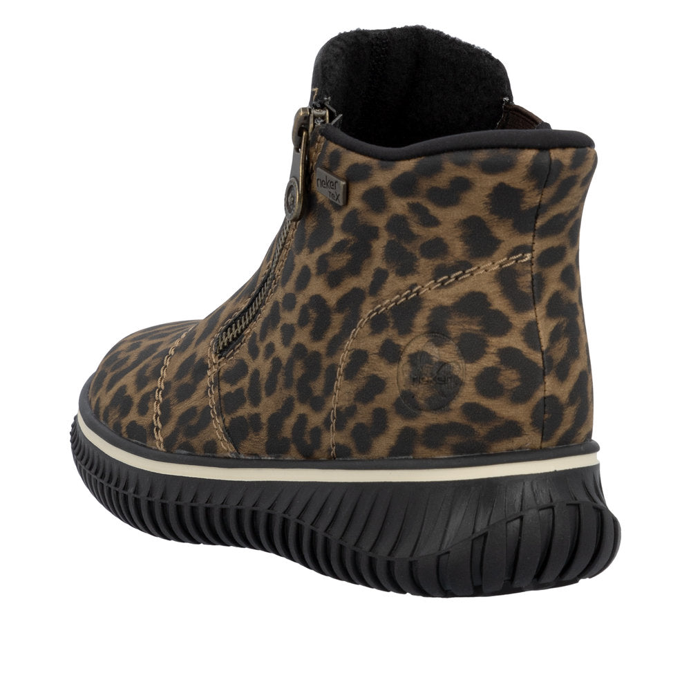 Rieker Ready 2 Go støvle til dame i leopard – Model 74254-90