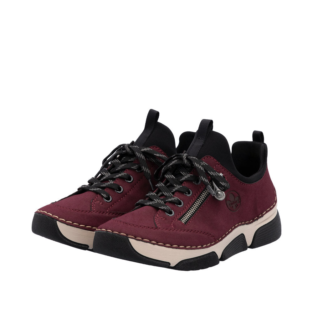 Rieker sneakers til dame i bordeaux – Model 45973-36
