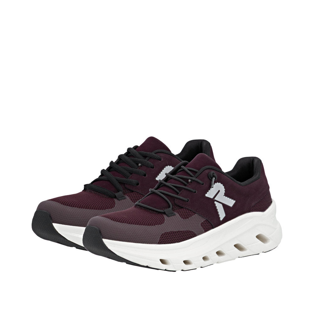 Rieker sneakers til dame i bordeaux W3500-32