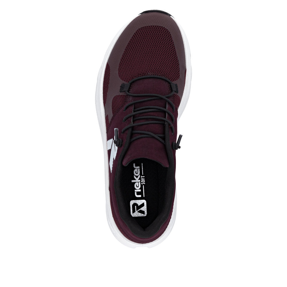 Rieker sneakers til dame i bordeaux W3500-32