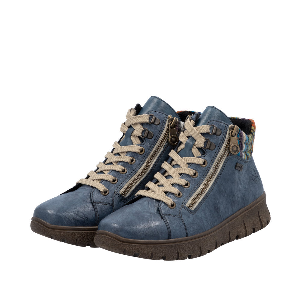Rieker støvle til dame i blå – Model N1305-14