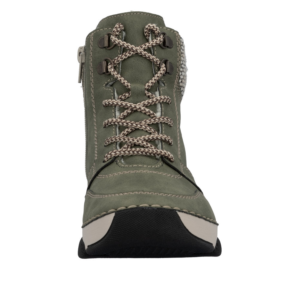 Rieker støvle til dame i grøn – Model 45955-54