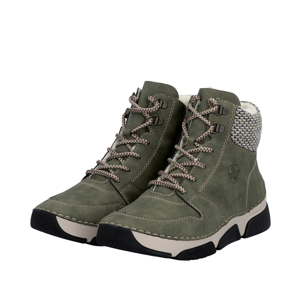 Rieker støvle til dame i grøn – Model 45955-54