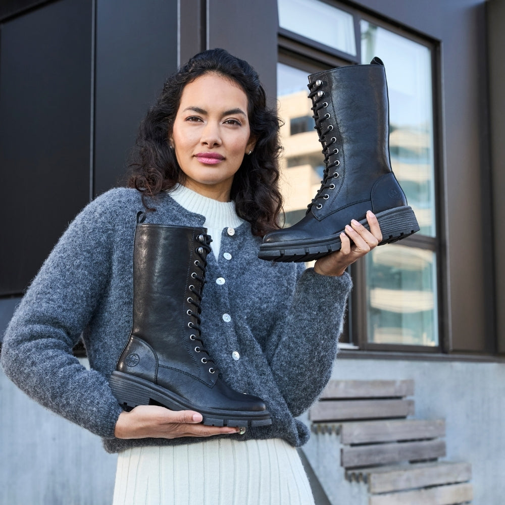 Rieker støvle til dame i sort – Model 91440-00