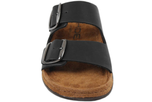 Rohde Damesandal Sort – Blød ruskindssål og stødabsorberende komfort | 5865-90