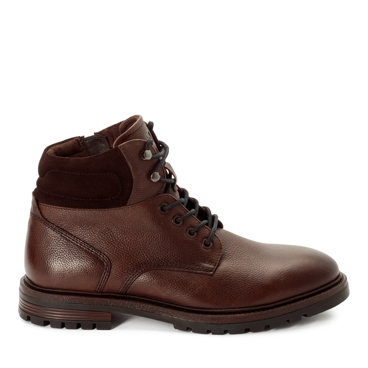 Brune Lace Boots i Læder og Velour – Komfort og Stil fra Tamaris Men