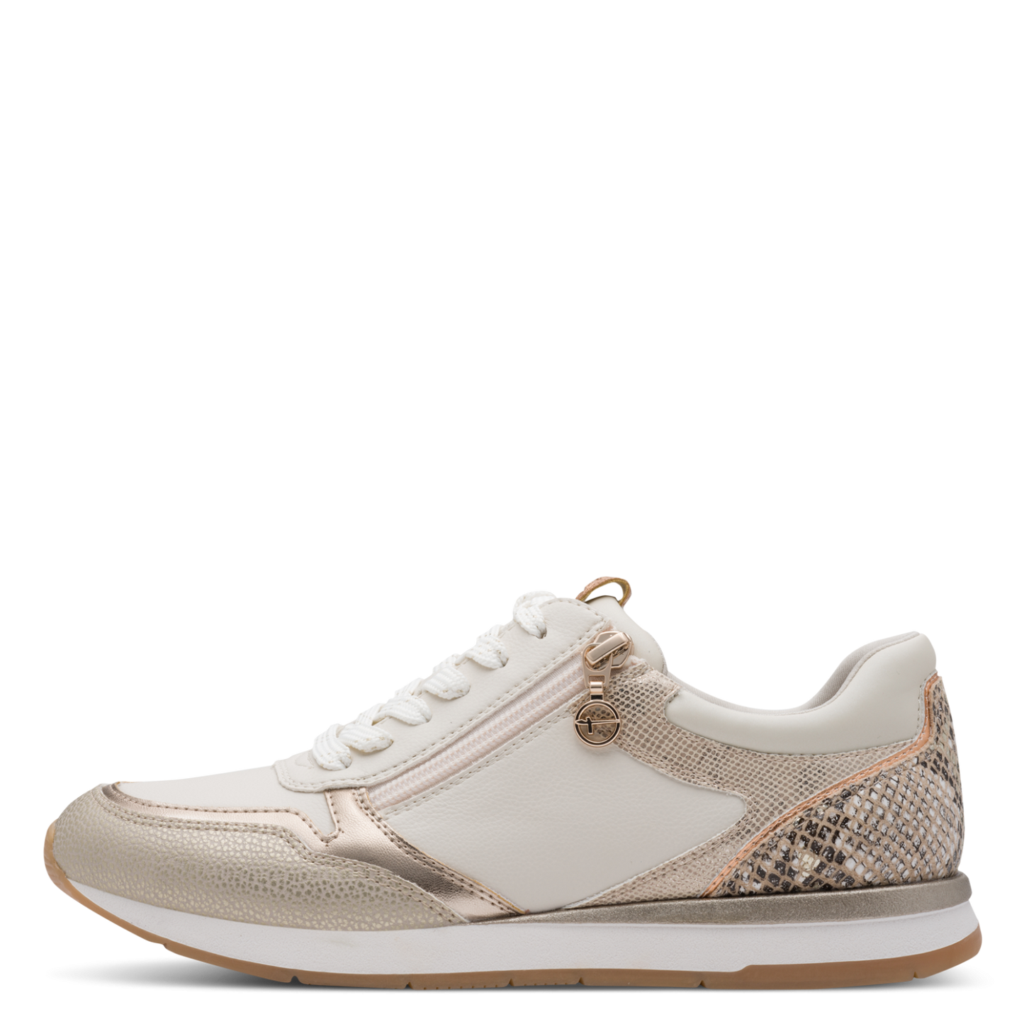 Tamaris Dame Sko med Lynlås Beige – 23613-454