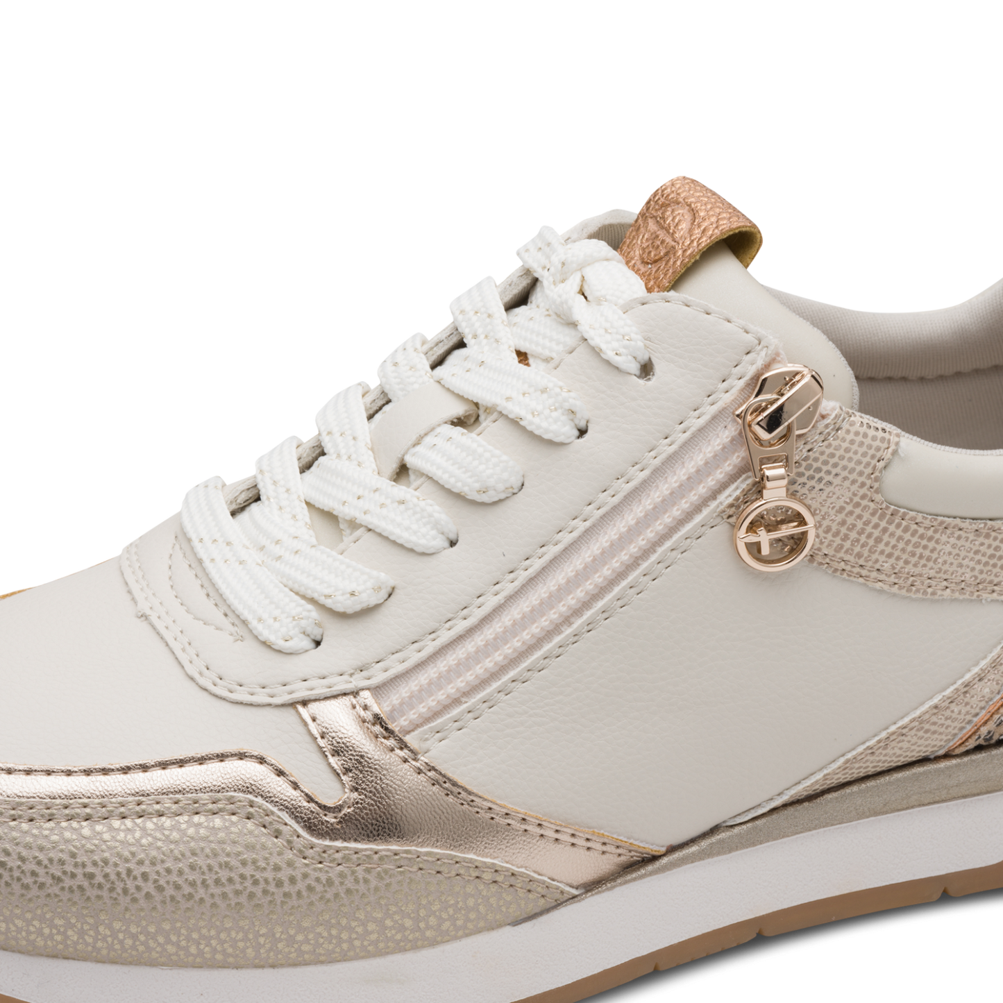 Tamaris Dame Sko med Lynlås Beige – 23613-454