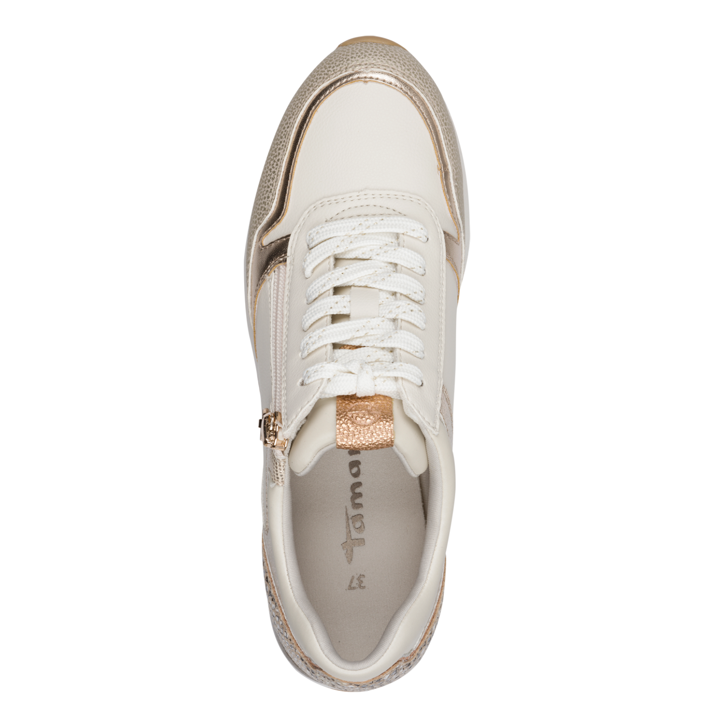 Tamaris Dame Sko med Lynlås Beige – 23613-454