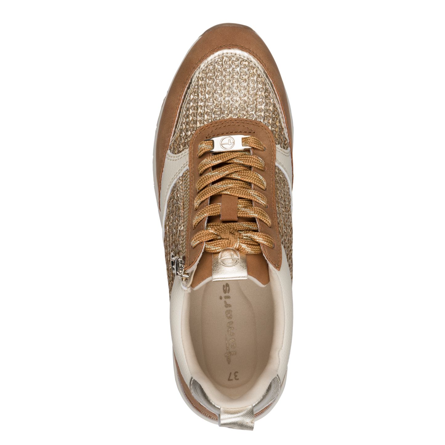 Tamaris Sneaker Cognac Comb med Lynlås – 1-23732-41-3A2