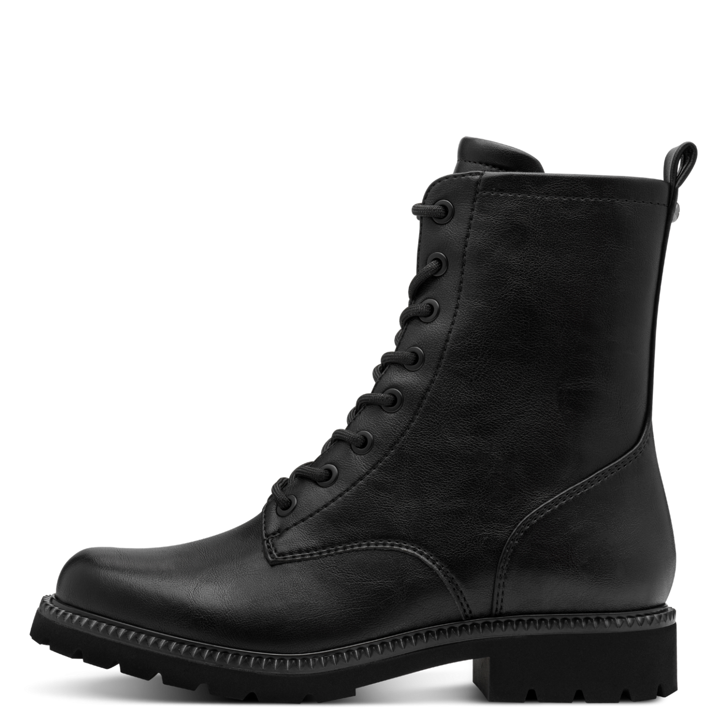 Tamaris Lace Boot Flats – Sort Støvle – Komfort & Stil (1-25215-45-001)