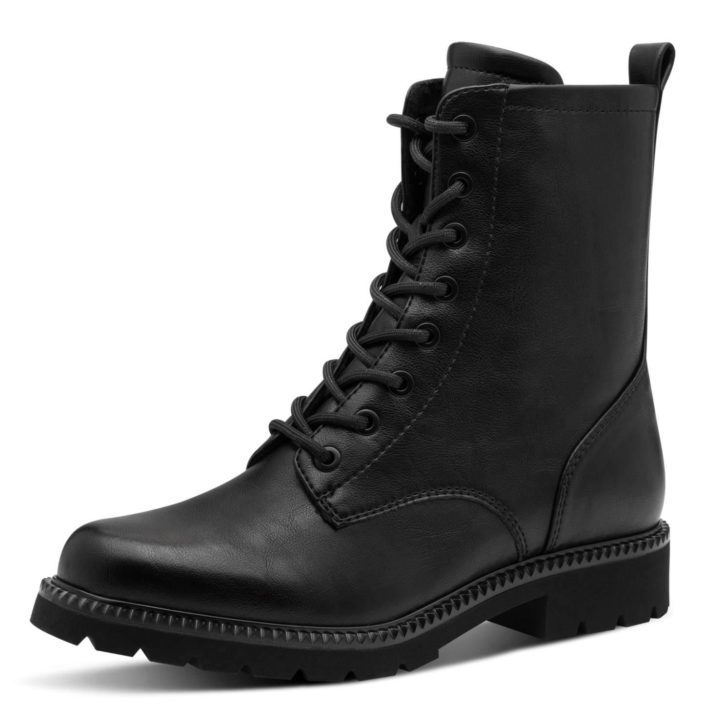 Tamaris Lace Boot Flats – Sort Støvle – Komfort & Stil (1-25215-45-001)