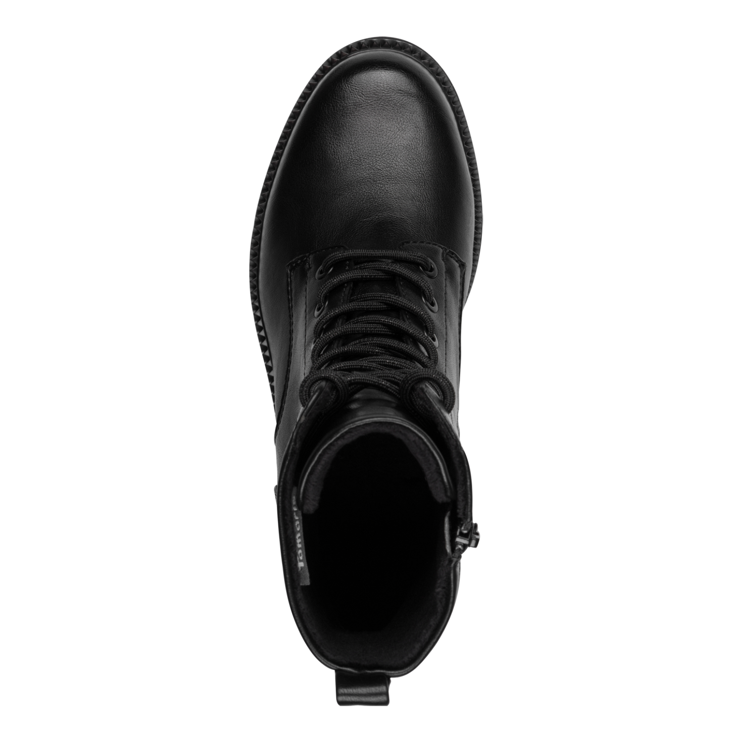 Tamaris Lace Boot Flats – Sort Støvle – Komfort & Stil (1-25215-45-001)