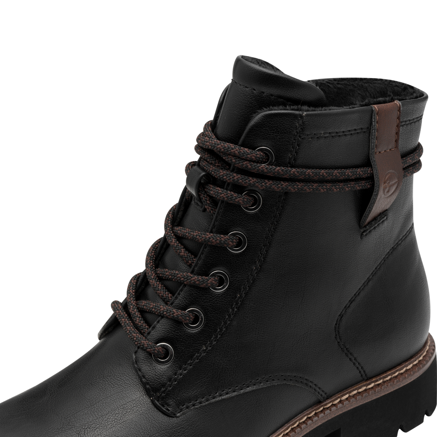 Tamaris Støvletter – Lace Boot Flats – Sort (1-25262-45-001)