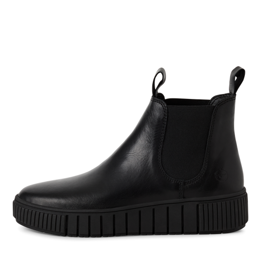 Tamaris Chelsea Boot – Udskiftelig Indersål & Grov Sål – Sort (1-25403-43-003)